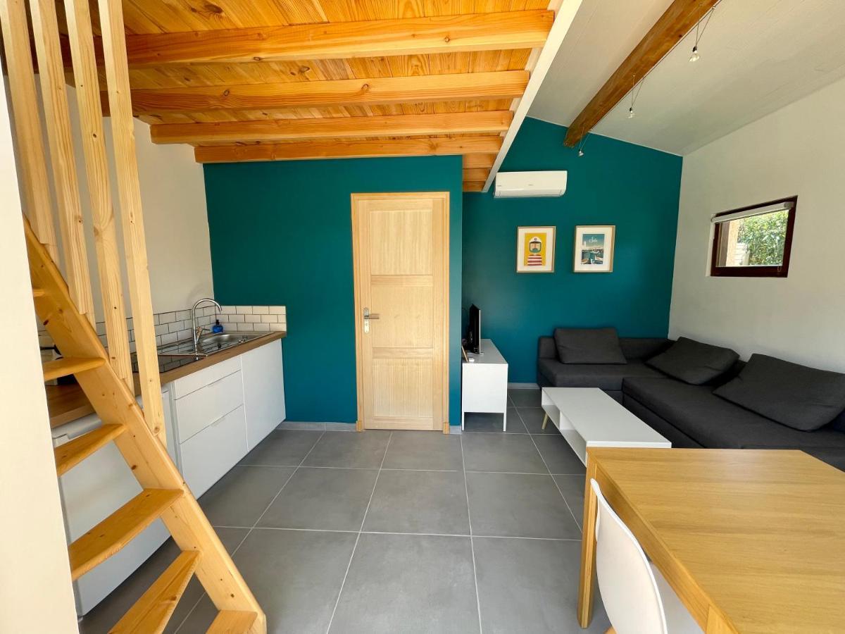 Annexe Des Pins - Studio Gite Avec Piscine & Climatisation Villeneuve-lès-Béziers Exterior foto